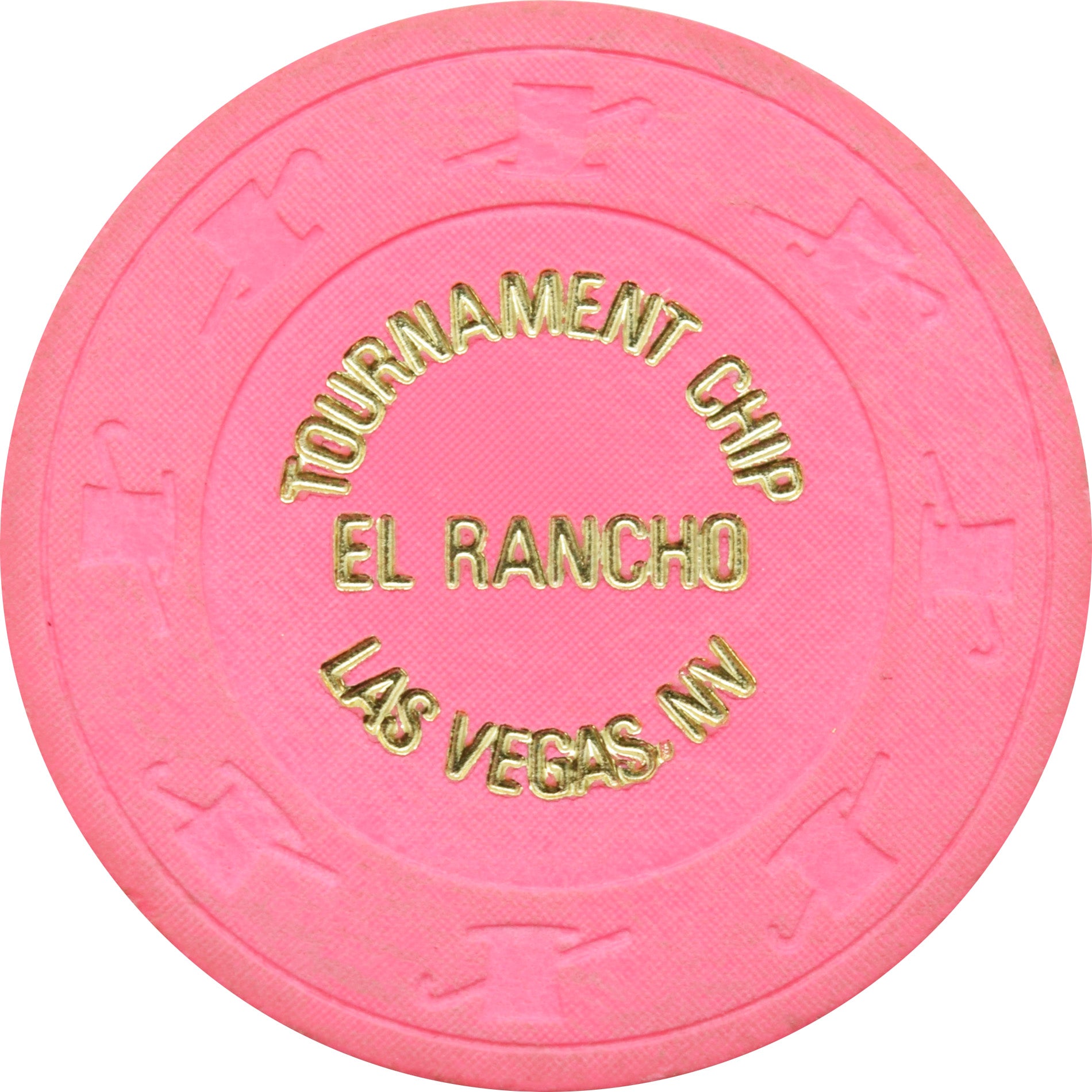 El Rancho Casino Las Vegas Nevada Pink Tournament Chip 1980s