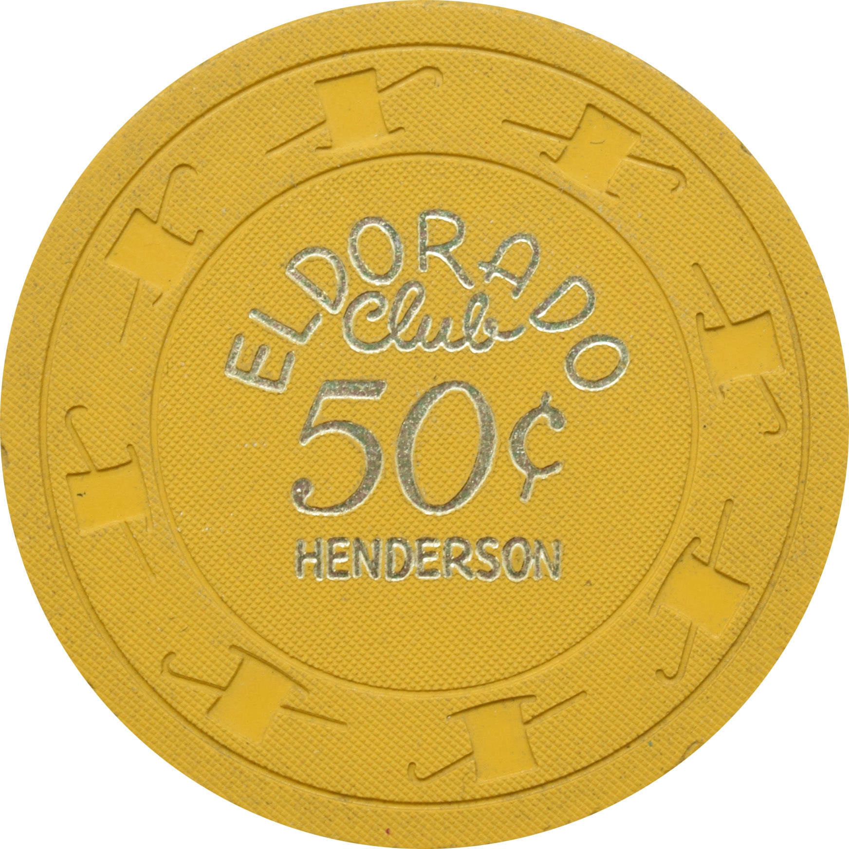 Eldorado Casino Henderson Nevada 50 Cent Chip 1962