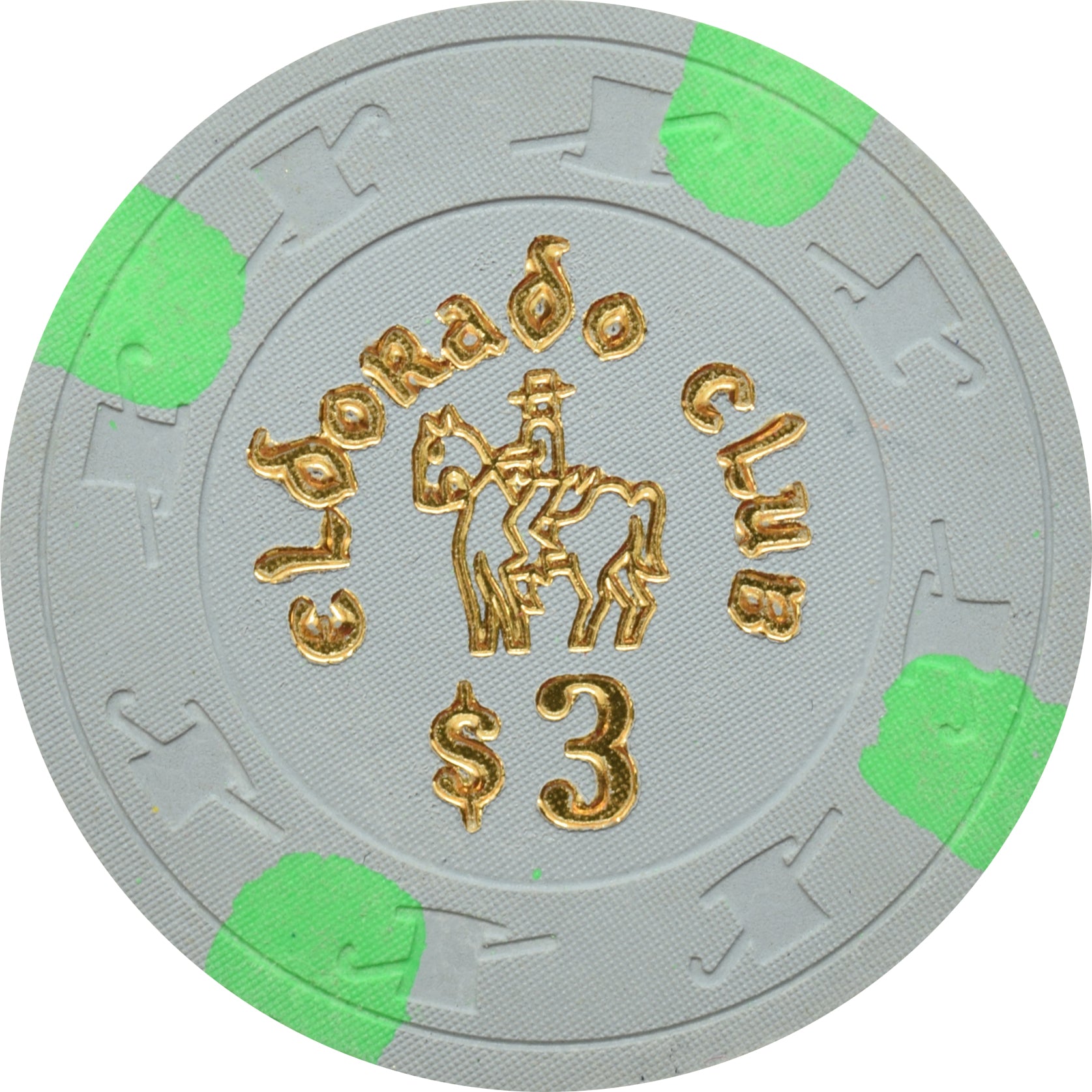 Eldorado Club Casino Gardena California $3 Chip