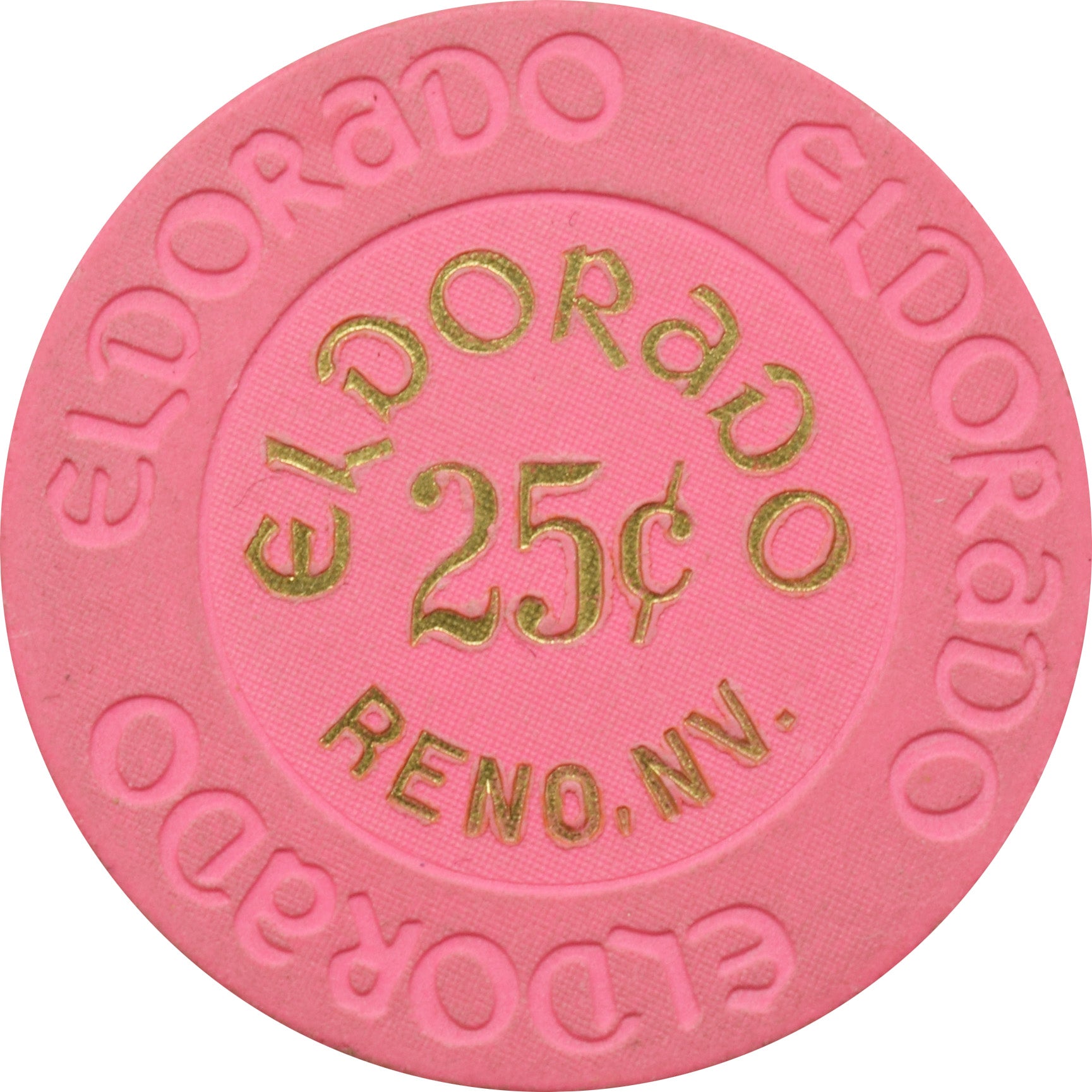 Eldorado Casino Reno Nevada 25 Cent Chip 1986