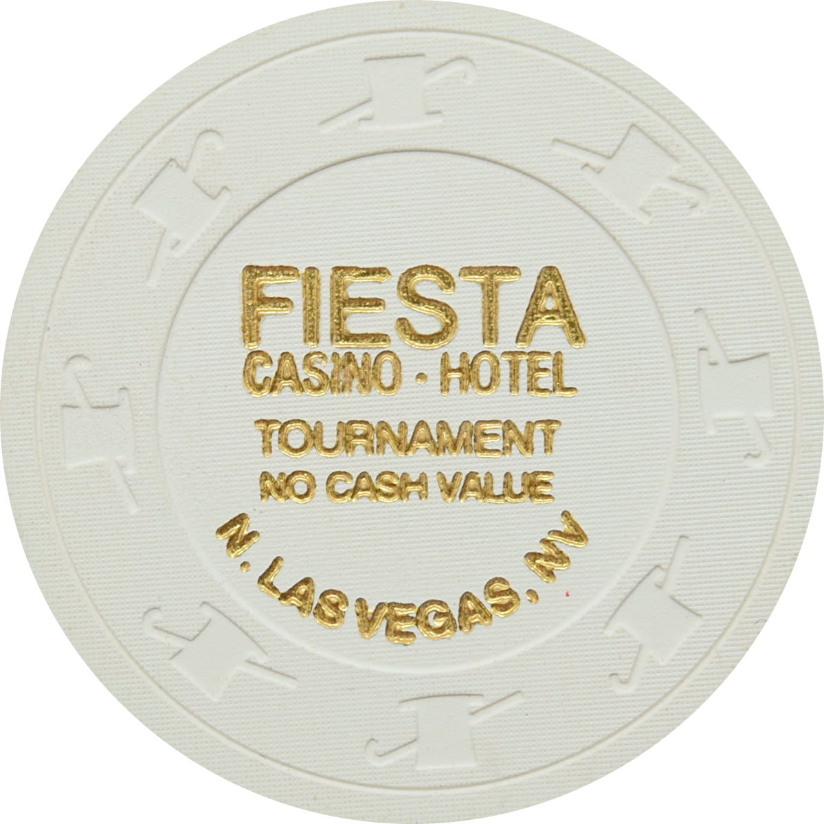 Fiesta Casino North Las Vegas Nevada White NCV Tournament Chip 1997