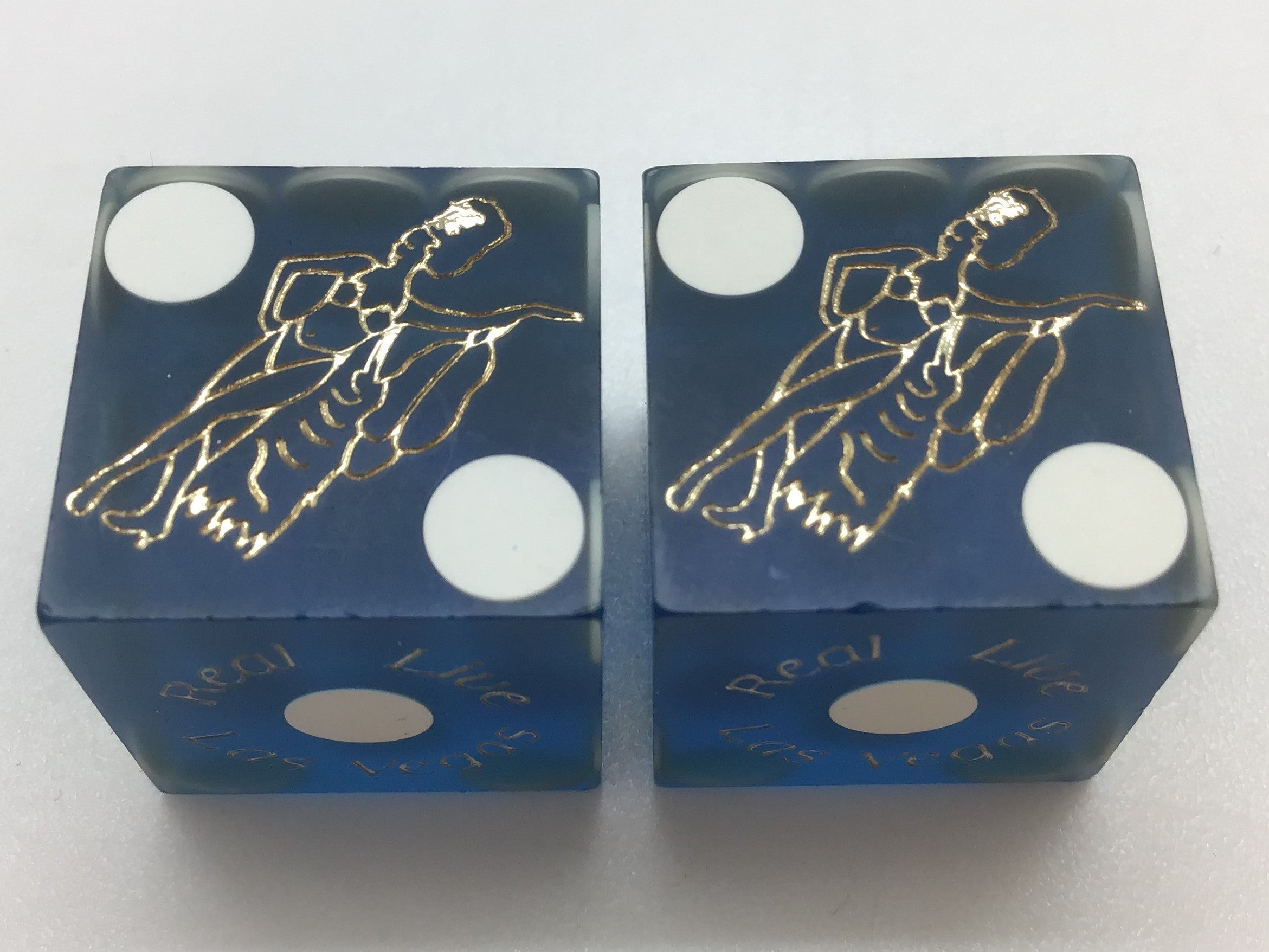 Bally's Casino Las Vegas Blue Dice Pair