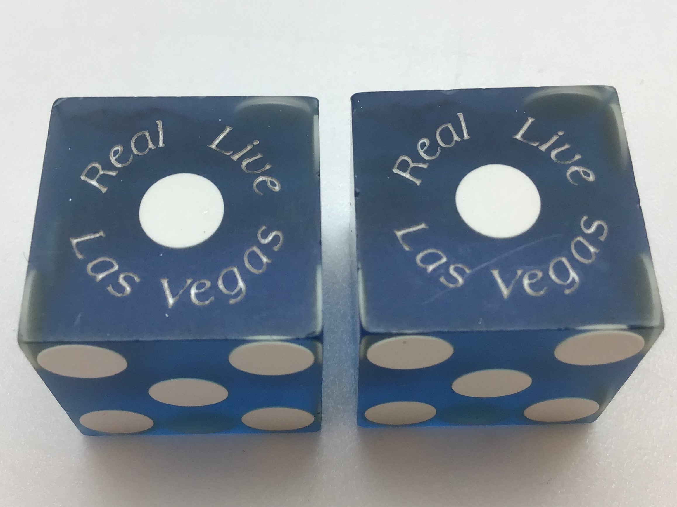 Bally's Casino Las Vegas Blue Dice Pair