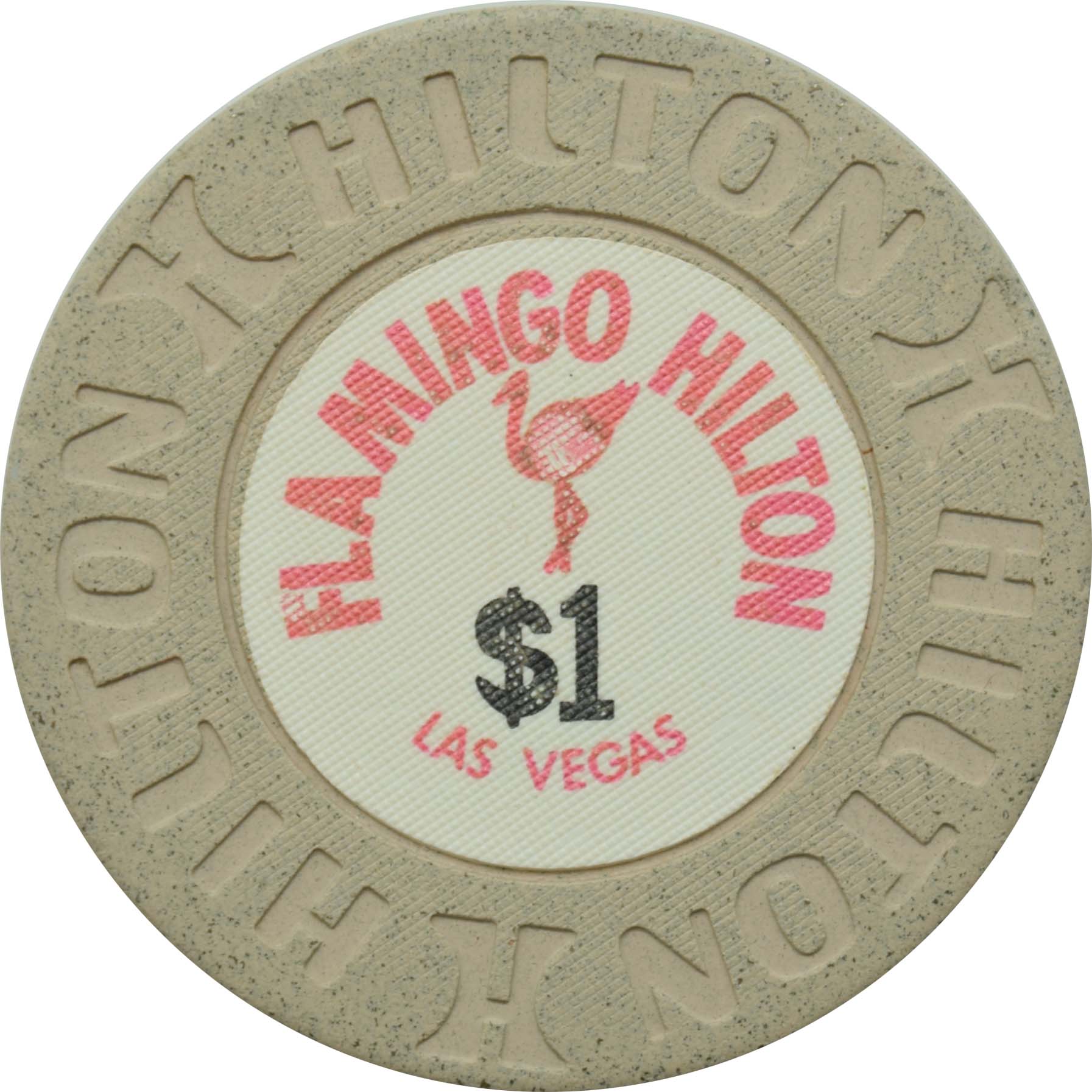 Flamingo Hilton Casino Las Vegas Nevada $1 Chip 1975