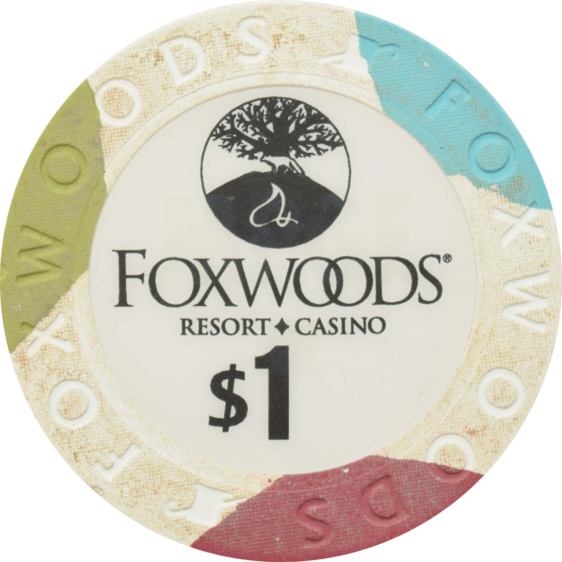 Foxwoods Casino Ledyard Connecticut $1 MGM Grand at Foxwoods Chip