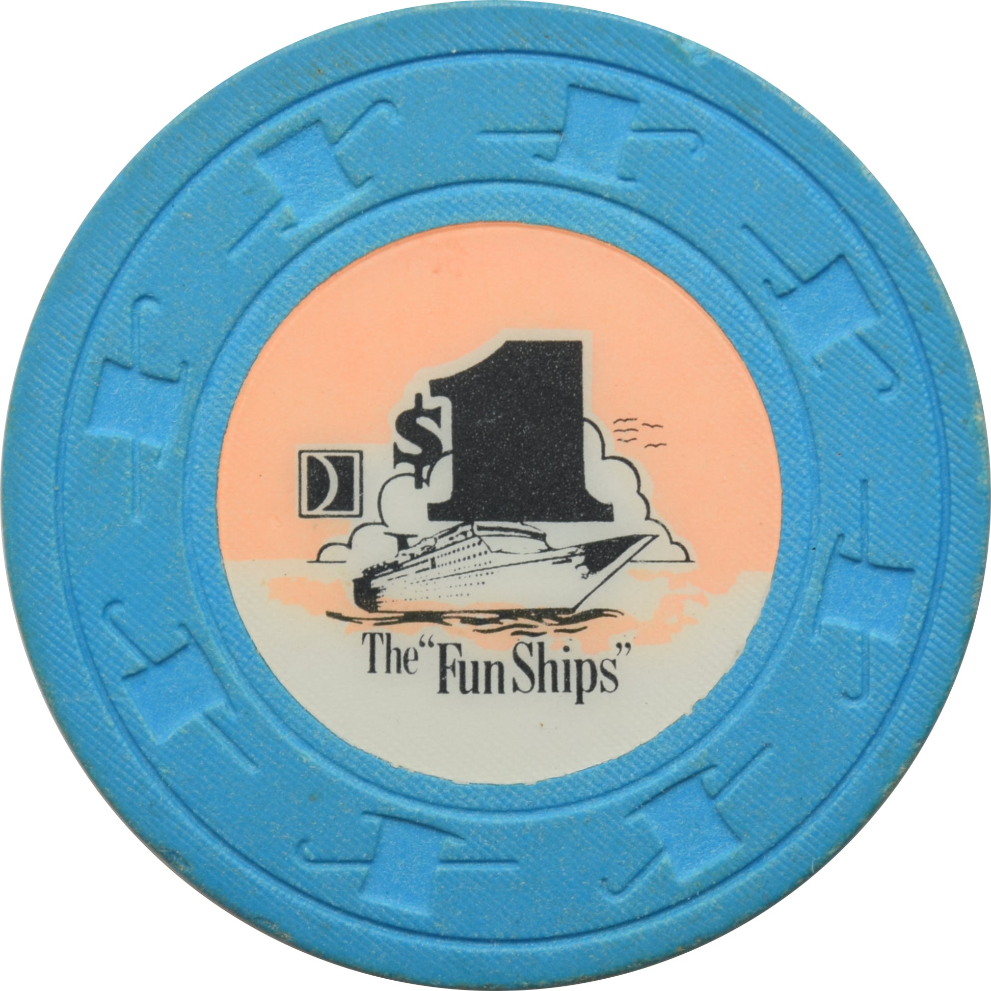 The FunShips Cruise Lines $1 Chip