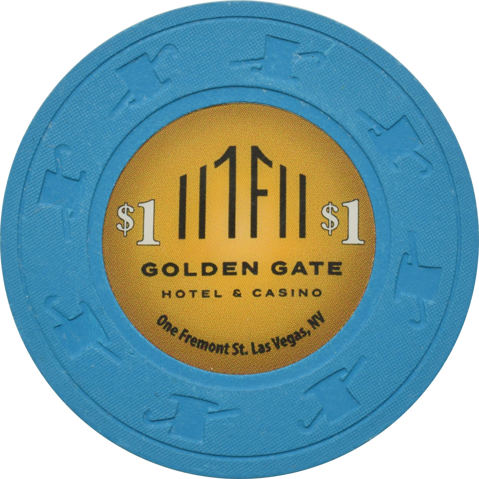 Golden Gate Casino Las Vegas Nevada $1 Chip 2021