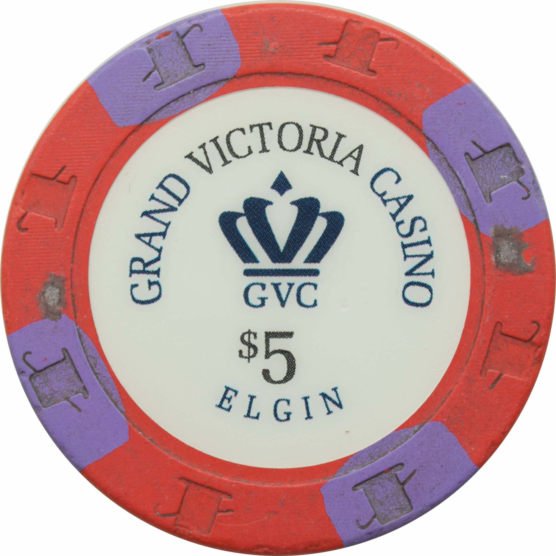 Grand Victoria Casino Elgin Illinois $5 Chip #2