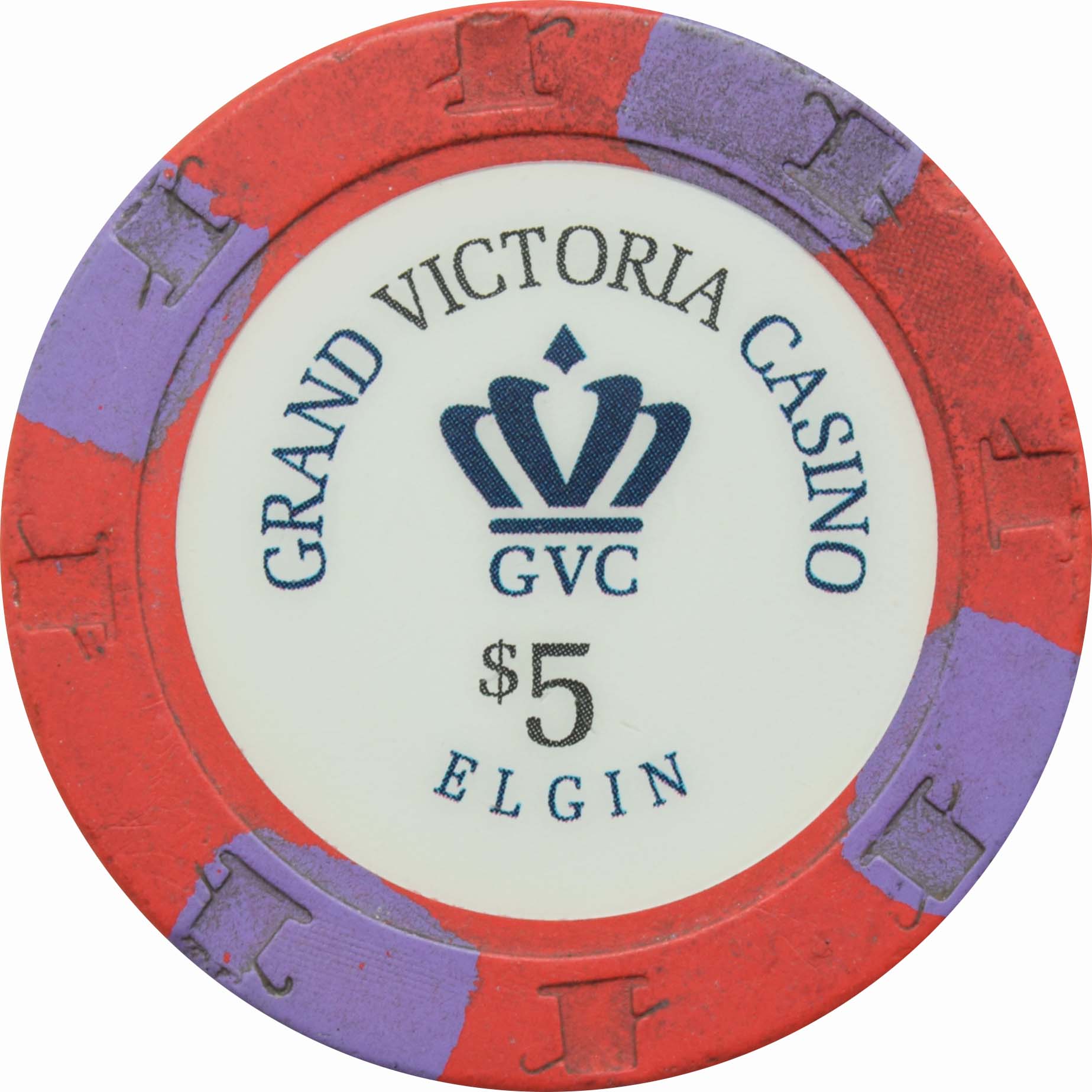 Grand Victoria Casino Elgin Illinois $5 Chip #2