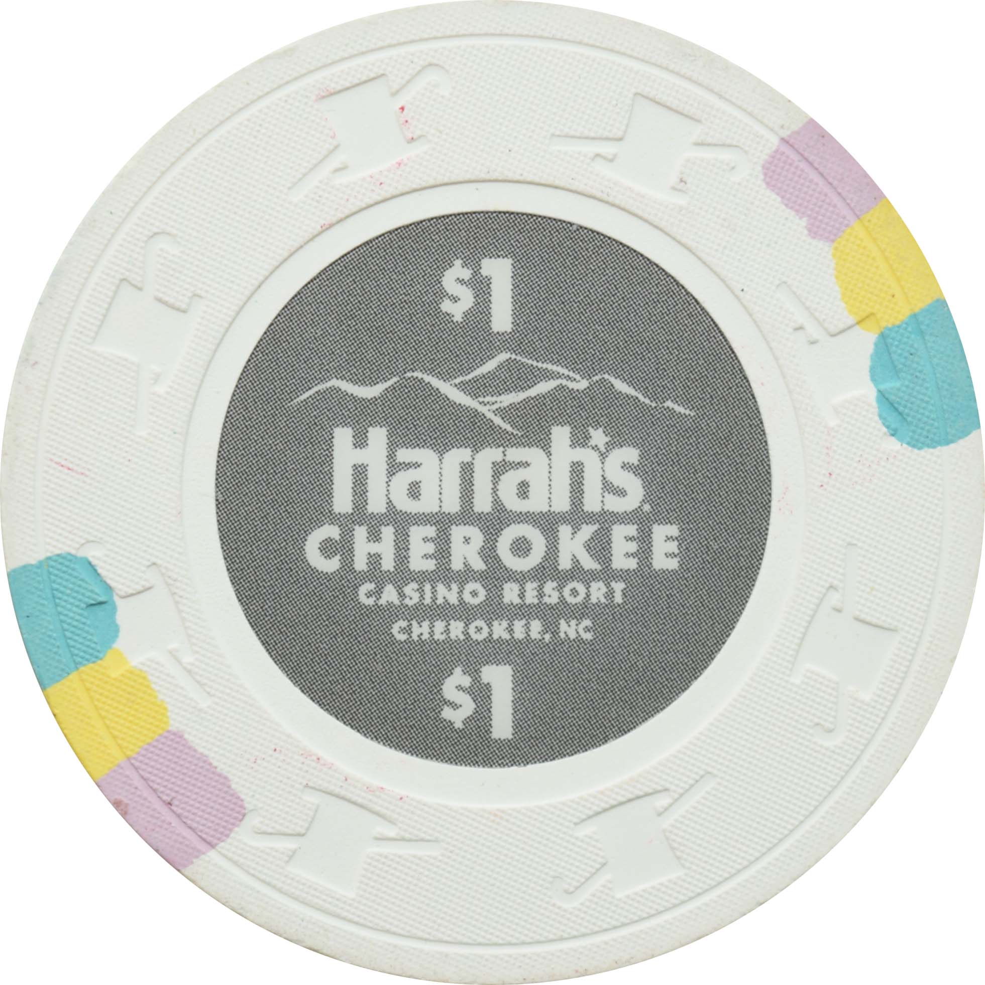 Harrah's Casino Cherokee North Carolina $1 SCV Chip