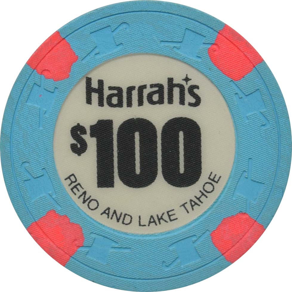 Harrah's Casino Reno & Lake Tahoe Nevada $100 Chip 1970
