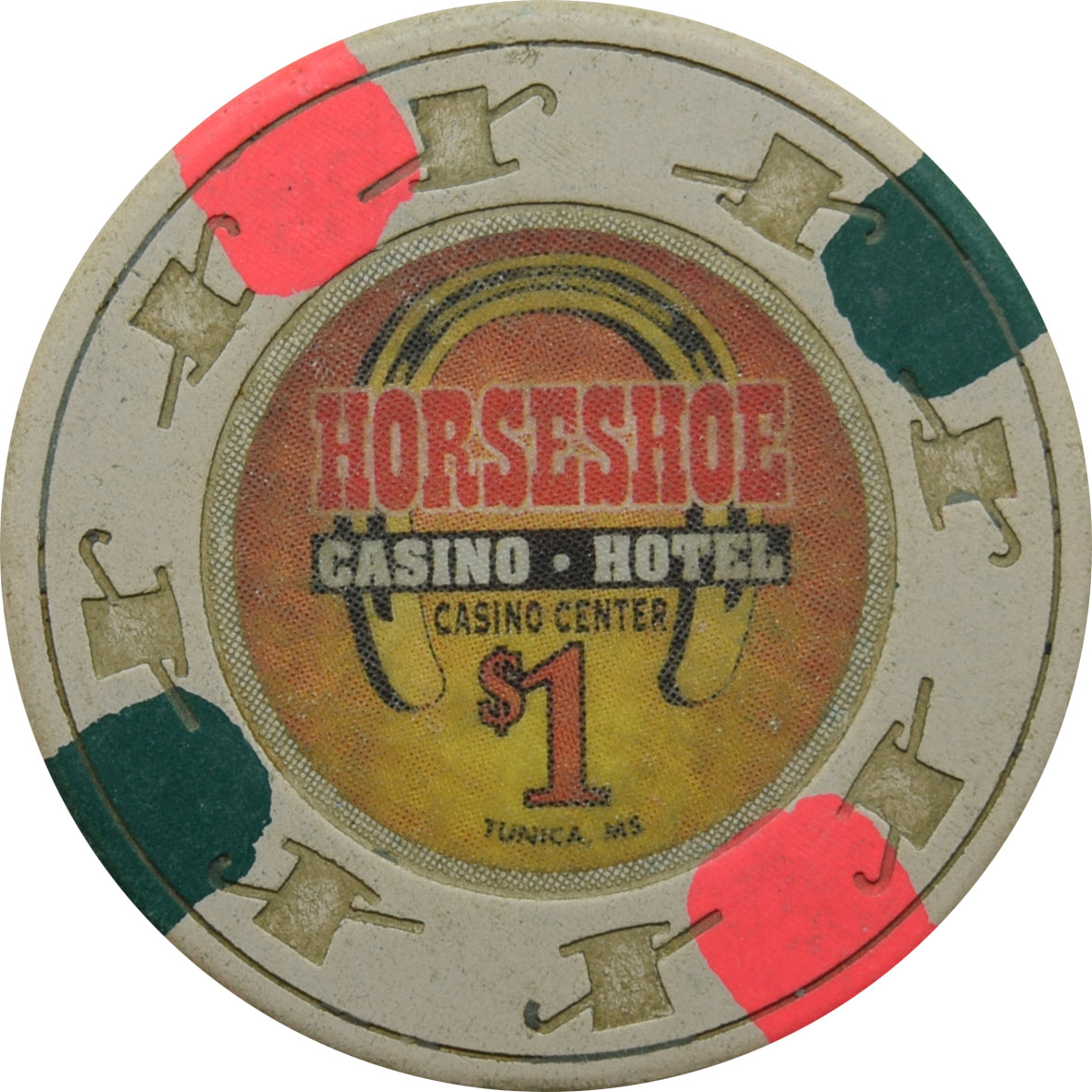 Horseshoe Casino Tunica Mississippi $1 Chip