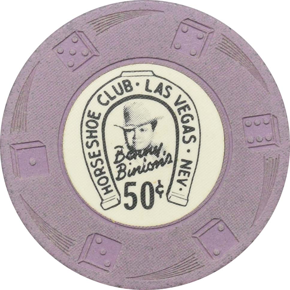 Horseshoe Club Casino Las Vegas Nevada 50 Cent Chip 1950s