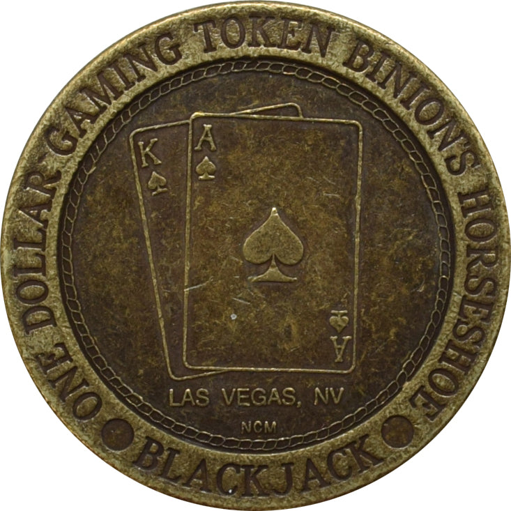 Horseshoe Club Casino $1 Token Las Vegas 1990