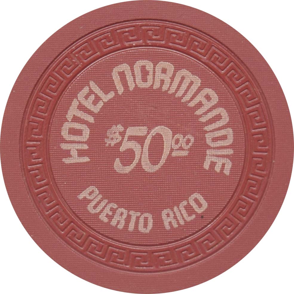 Normandie Illegal Casino San Juan Puerto Rico $50 Chip