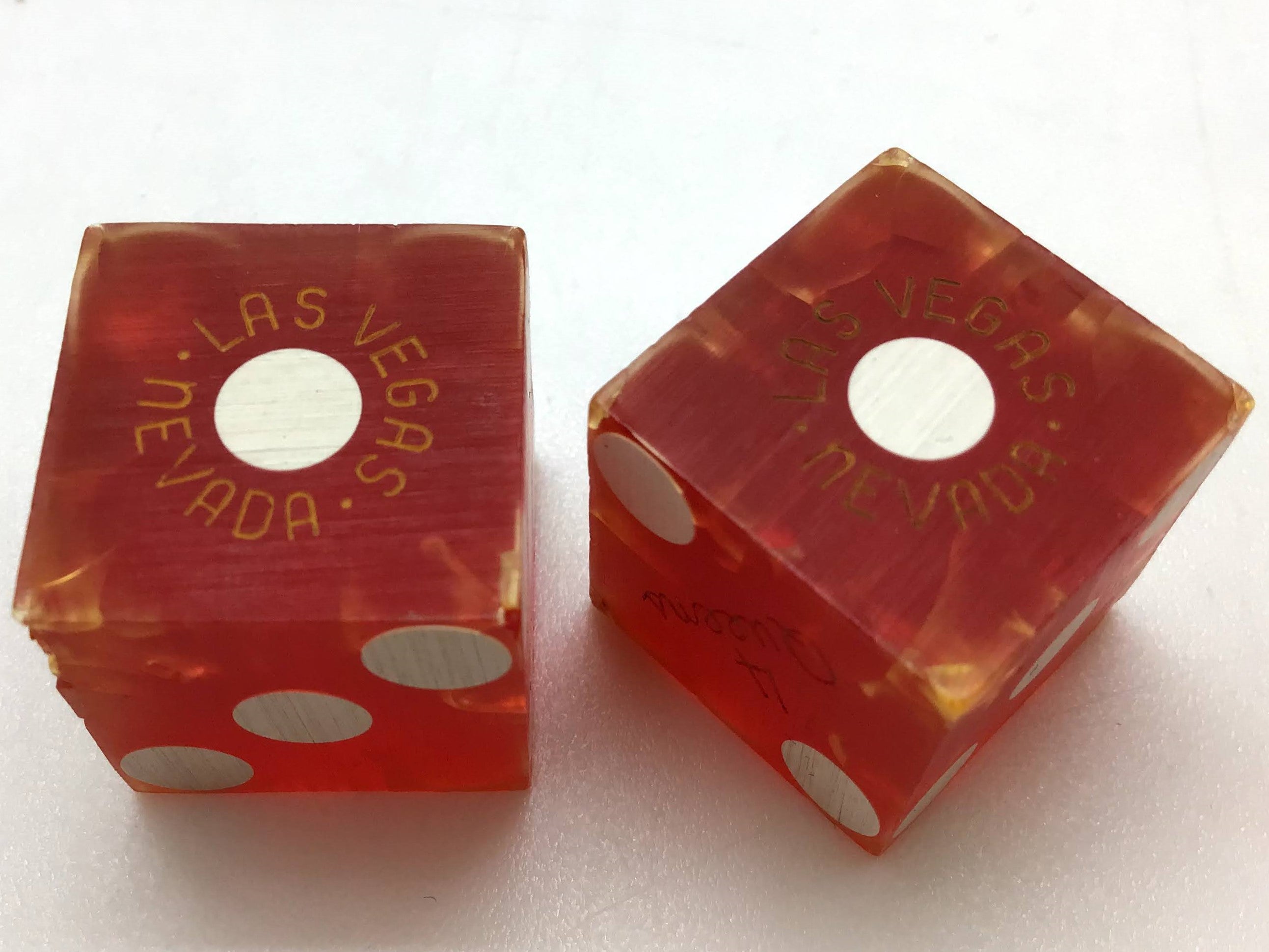 Four Queens Casino Las Vegas Red Dice Pair 1960s