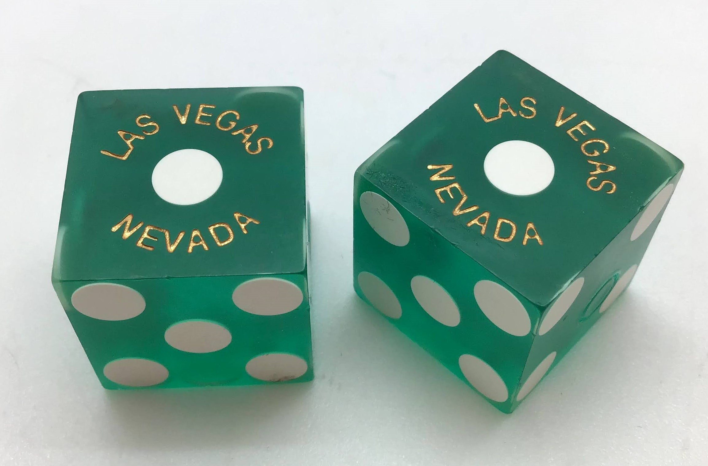Margaritaville Las Vegas Nevada Green Pair of Used Dice