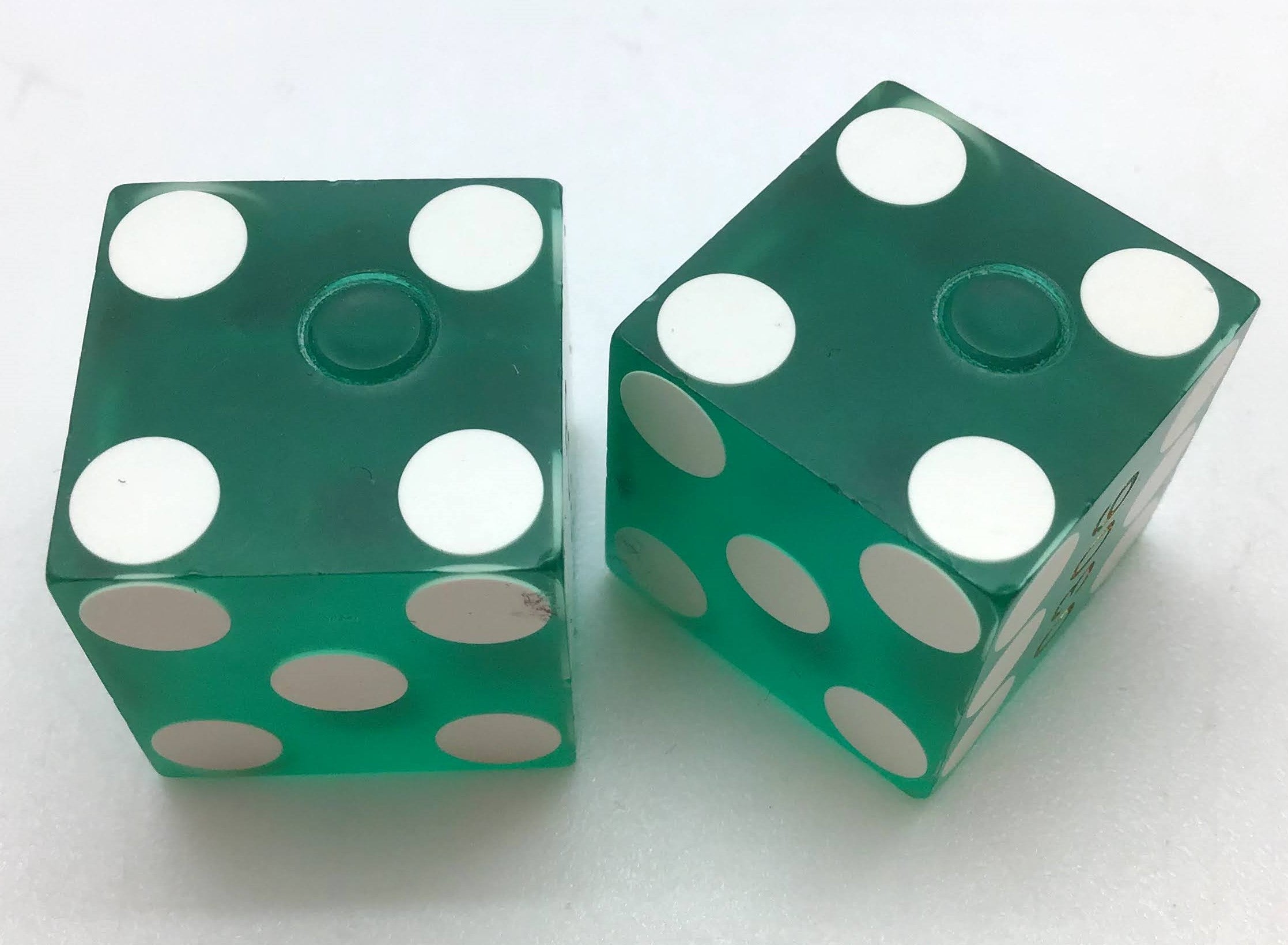 Margaritaville Las Vegas Nevada Green Pair of Used Dice