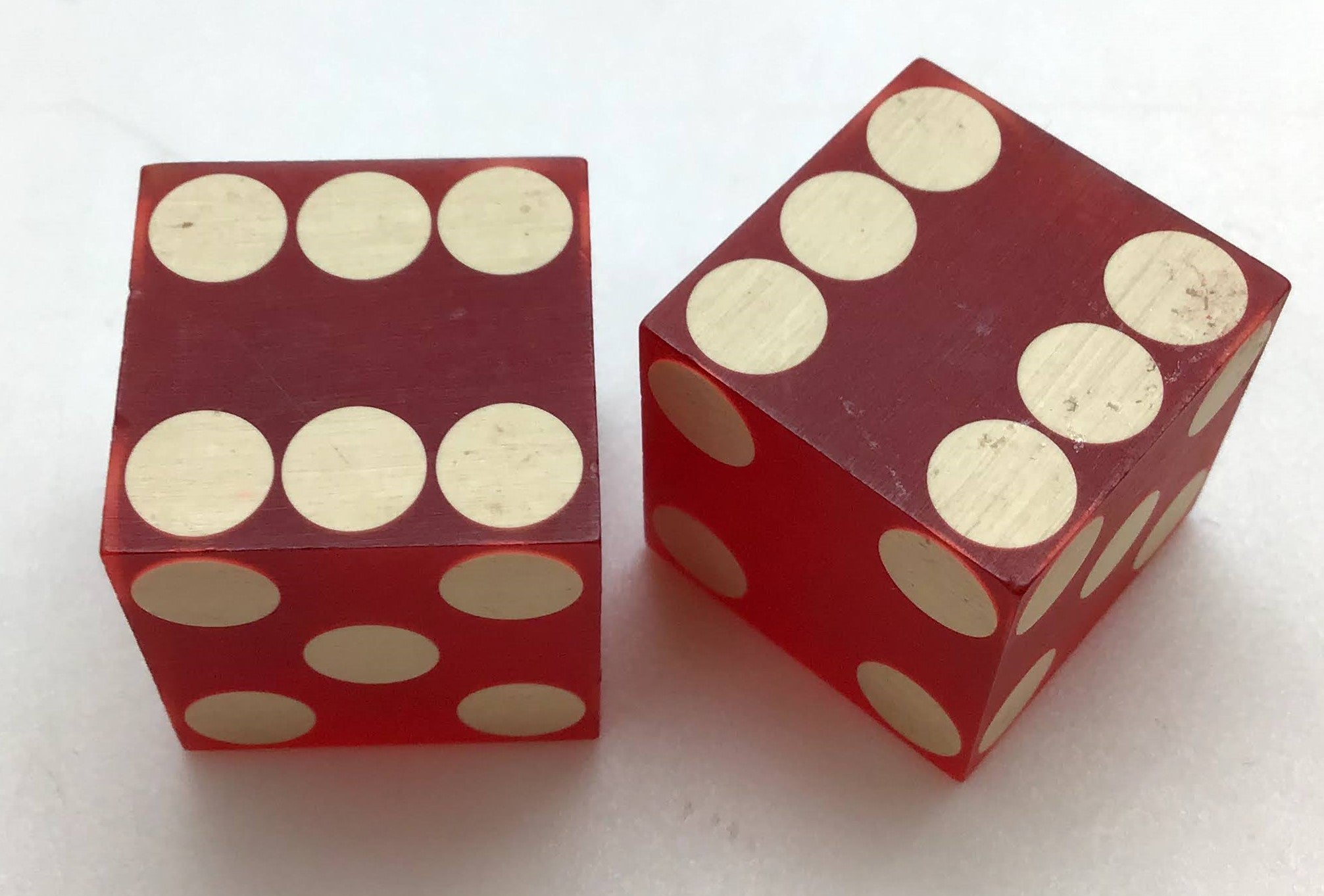 Sands Hotel Casino Las Vegas Nevada Dice Pair Red 1960s