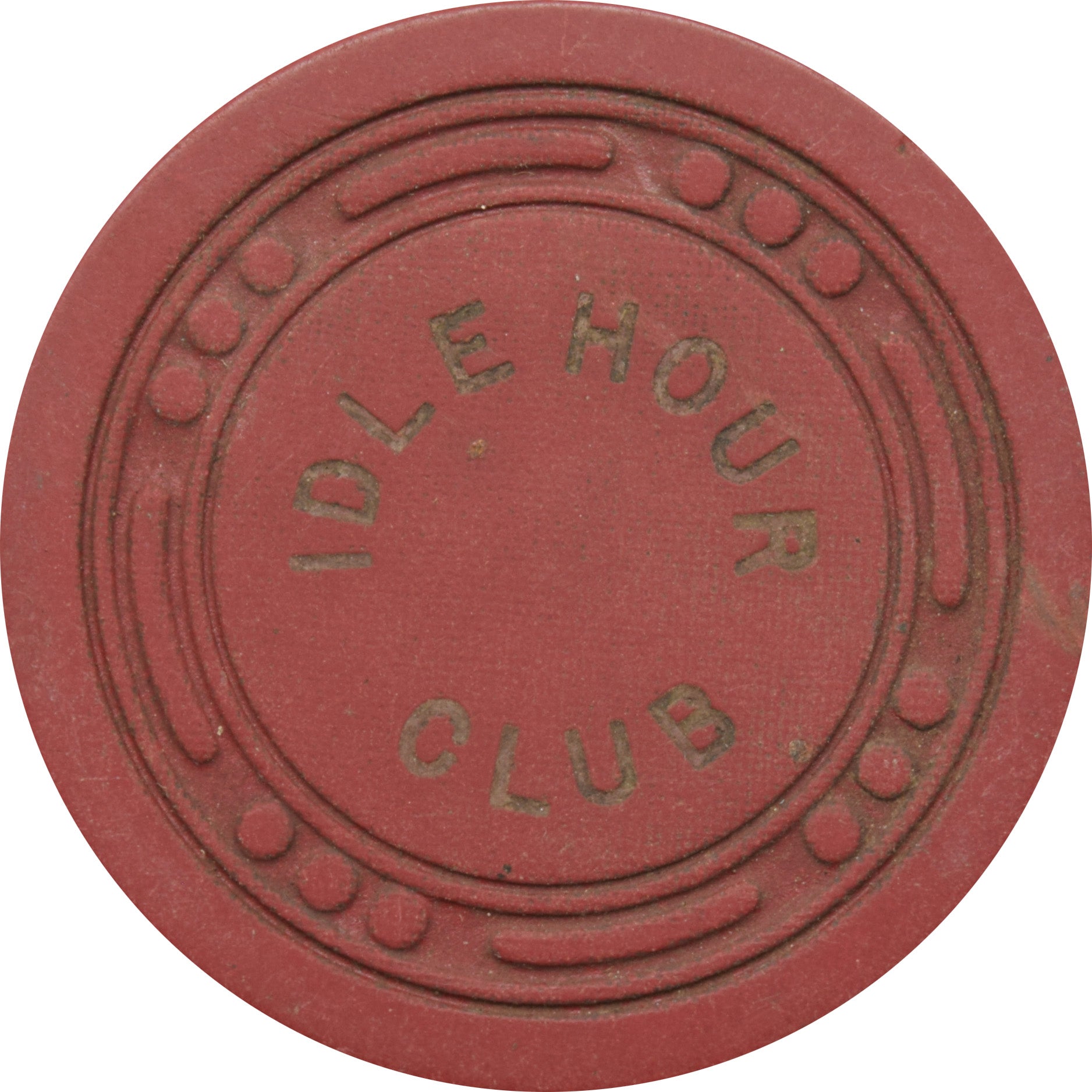 Idle Hour Club Illegal Casino Galveston Texas Red Chip