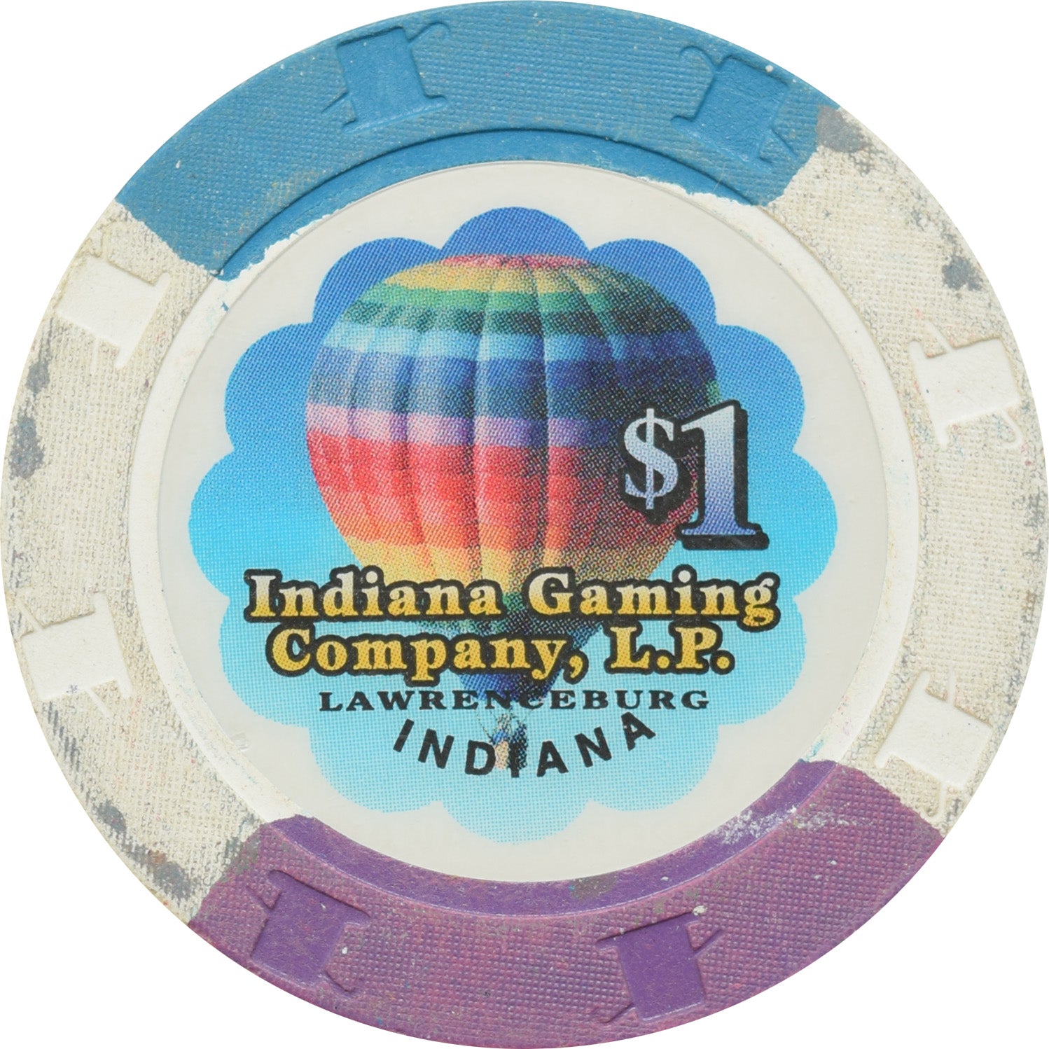 Argosy Casino Lawrenceburg Indiana $1 Chip (#2)