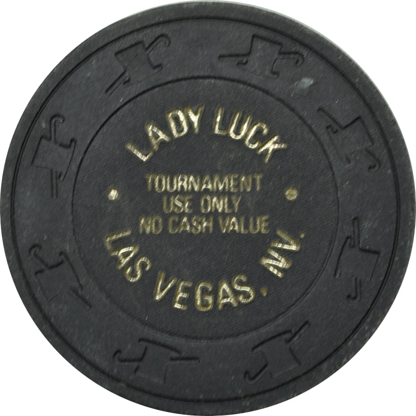 Lady Luck Casino Las Vegas Nevada Black Tournament NCV Chip 1980s