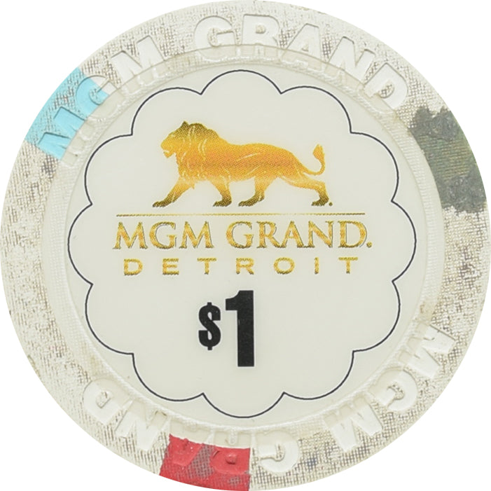 MGM Grand Casino Detroit Michigan $1 Chip #2