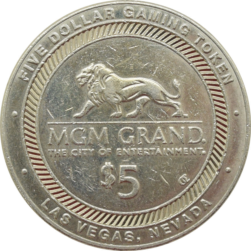 MGM Grand Casino Las Vegas Nevada $5 Token 2000