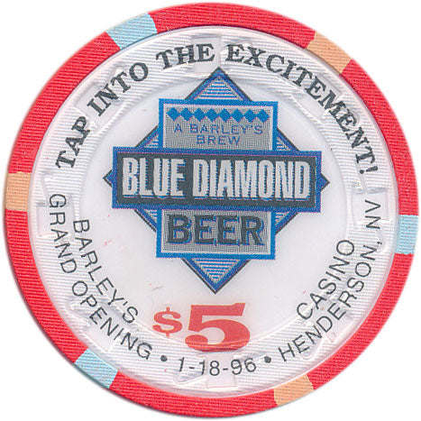 Barley's Casino Henderson Nevada $5 Chip 1996