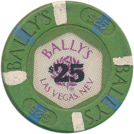 Bally's Casino Las Vegas Nevada $25 Chip 1986