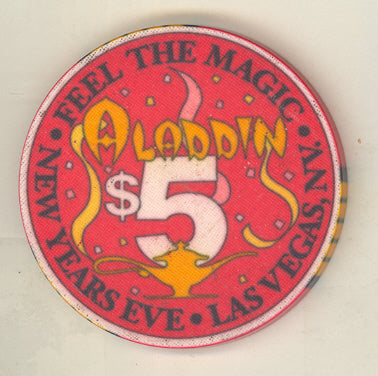 Aladdin Casino Las Vegas Nevada $5 Chip 1991