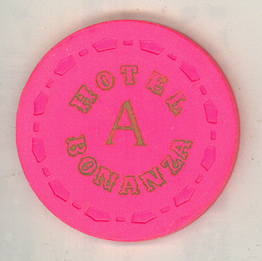 Bonanza Hotel roulette (pink A 1967) Chip - Spinettis Gaming - 2