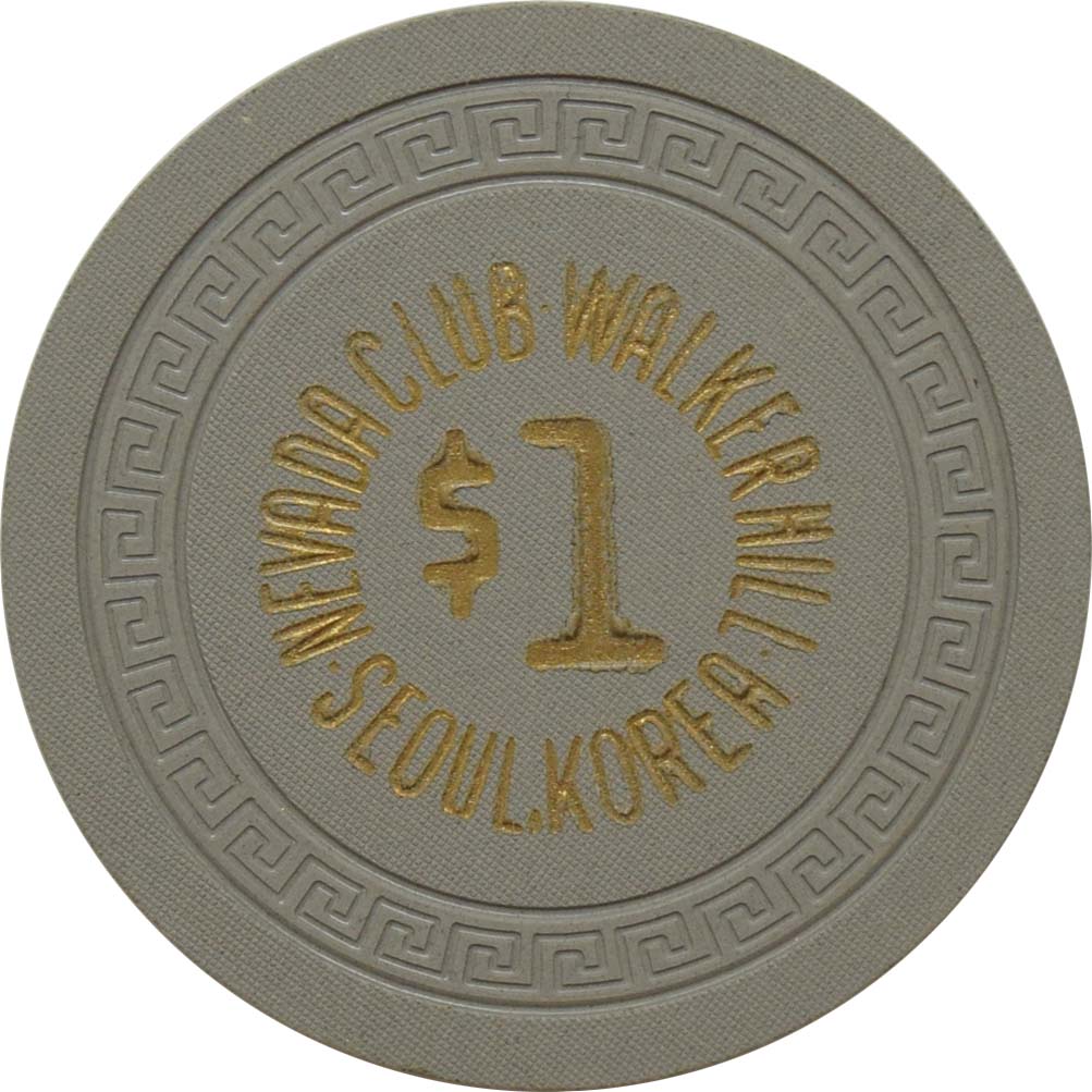 Nevada Club Walker Hill Military Casino $5 Chip Seoul South Korea