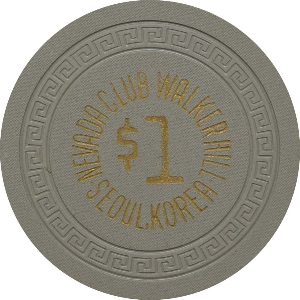 Nevada Club Walker Hill Military Casino $5 Chip Seoul South Korea
