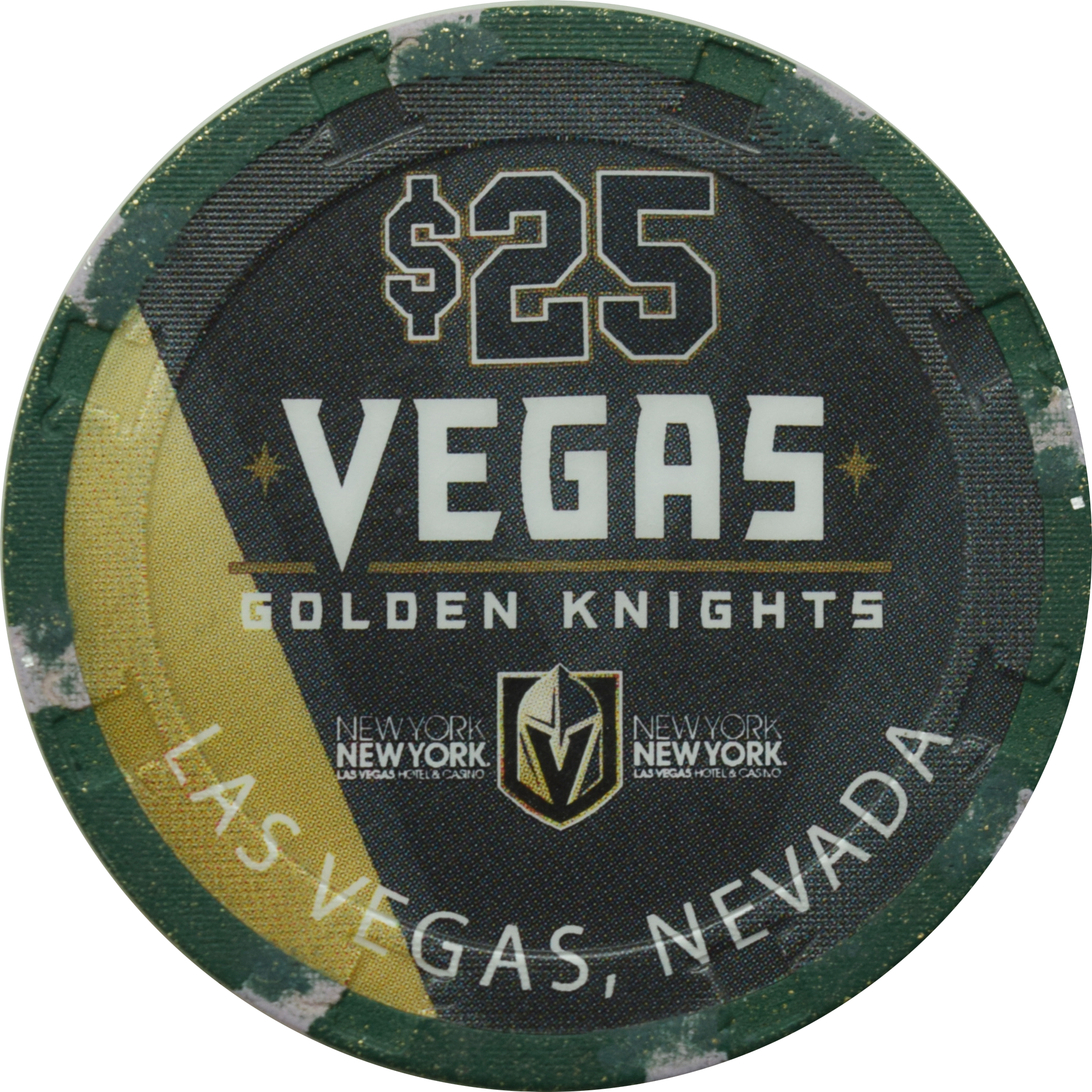 New York New York Casino Las Vegas Nevada $25 Vegas Golden Knights Chip 2019
