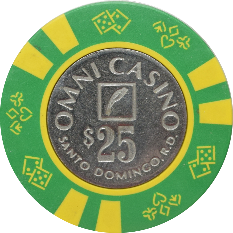 Omni (Sheraton) Casino Santo Domingo Dominican Republic $25 Chip