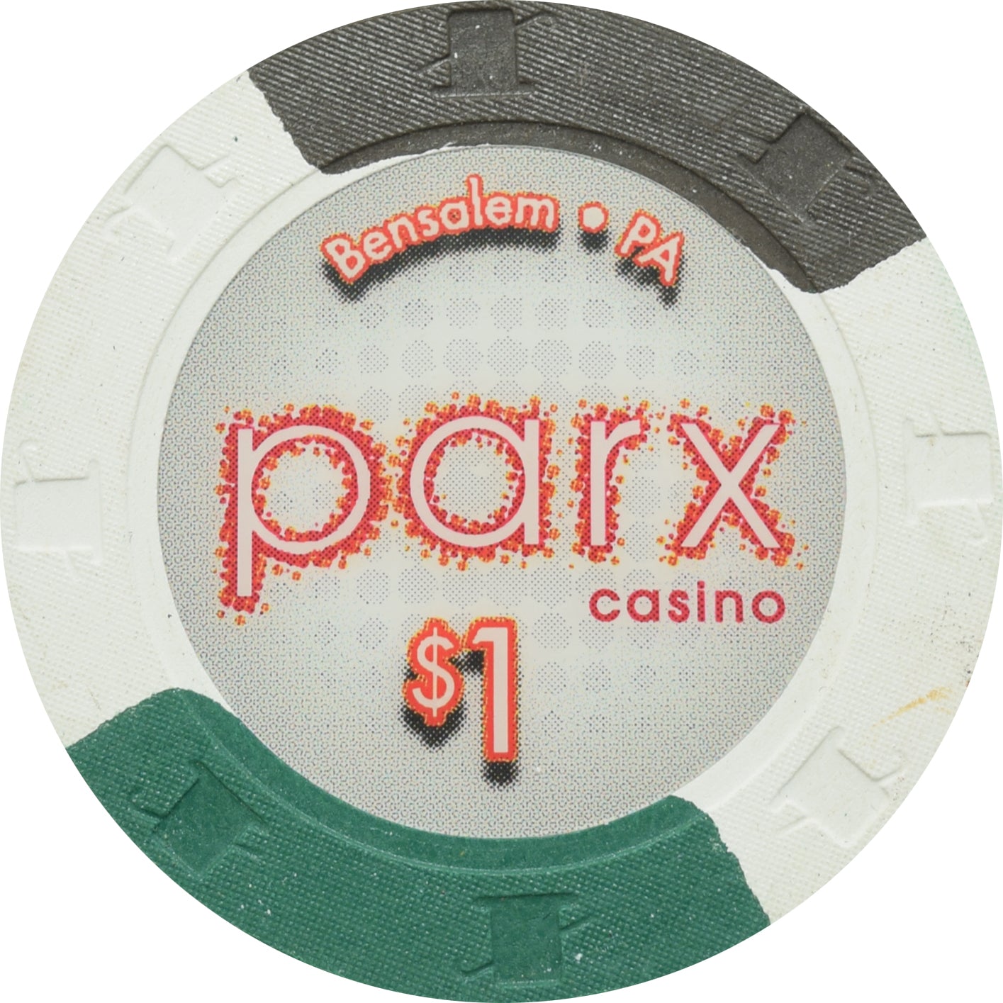 Parx Casino Bensalem PA $1 Chip