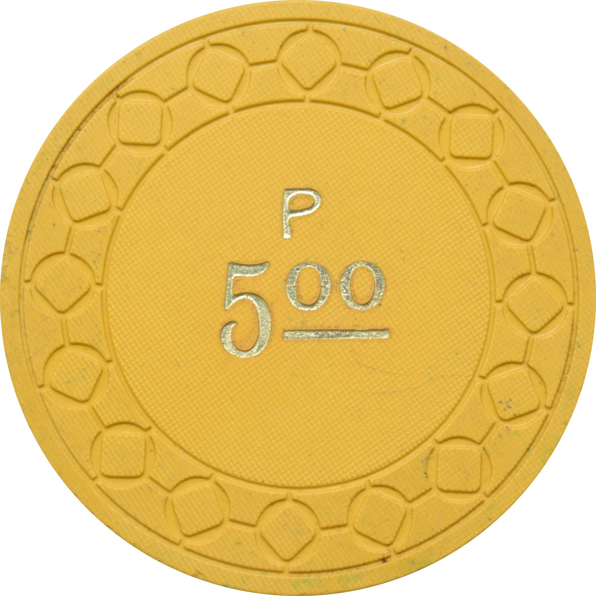 Pelican Club Card Room Casino Portland Oregon $5 Chip