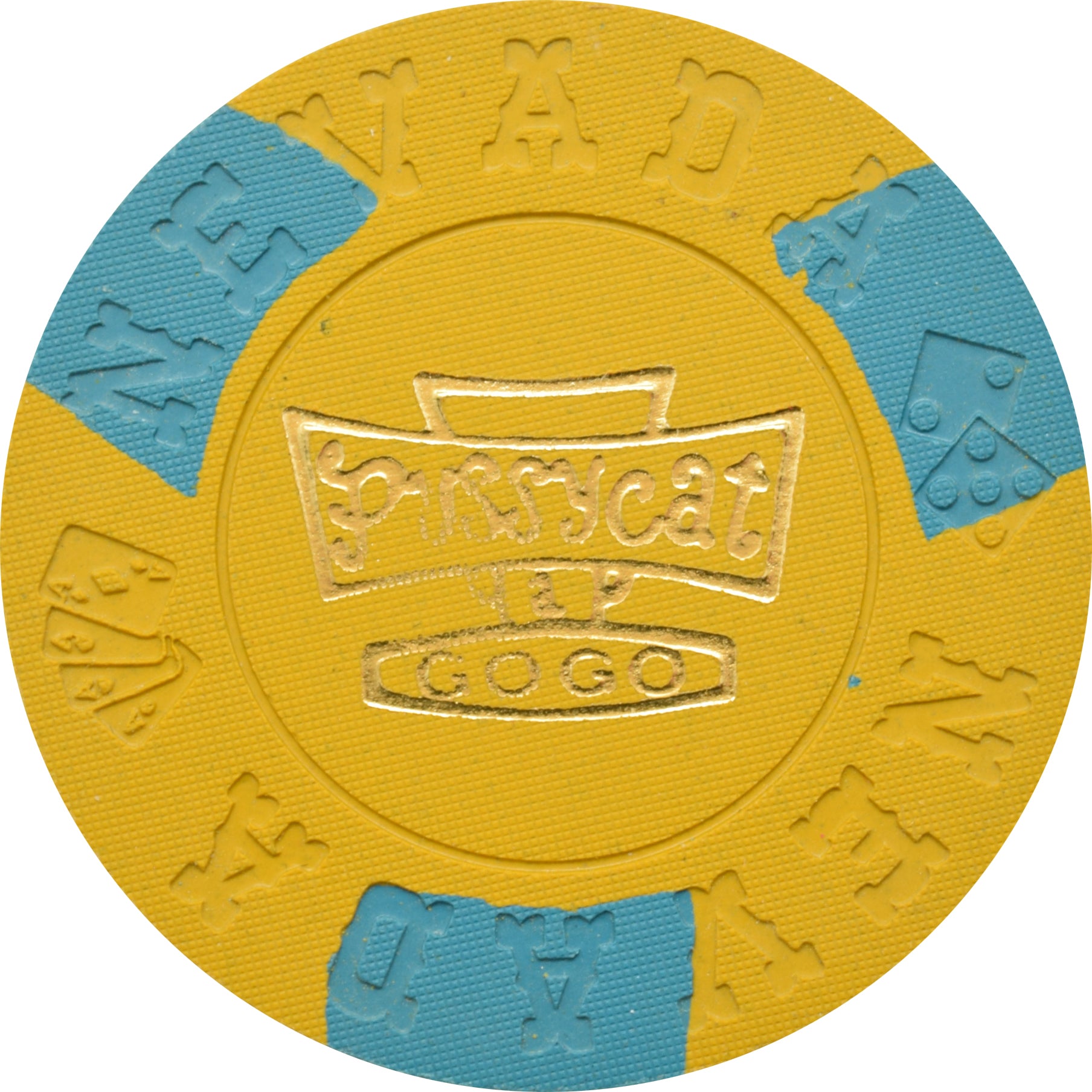 Pussycat a' Go-Go Casino Las Vegas Nevada $5 Chip 1960s