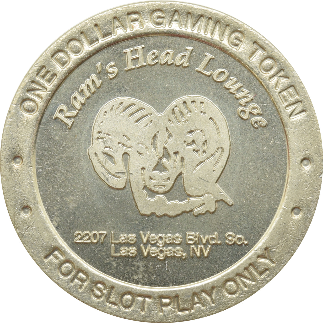 Ram's Head Lounge Las Vegas NV $1 Token 1991