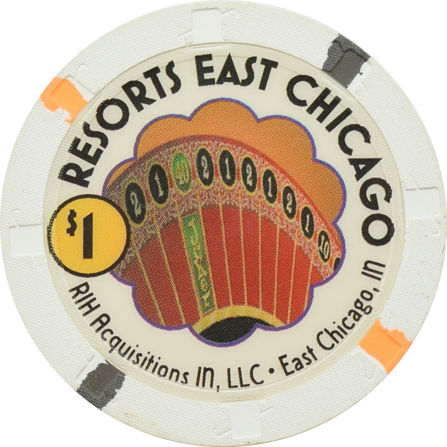Resorts Casino East Chicago Indiana $1 Chip