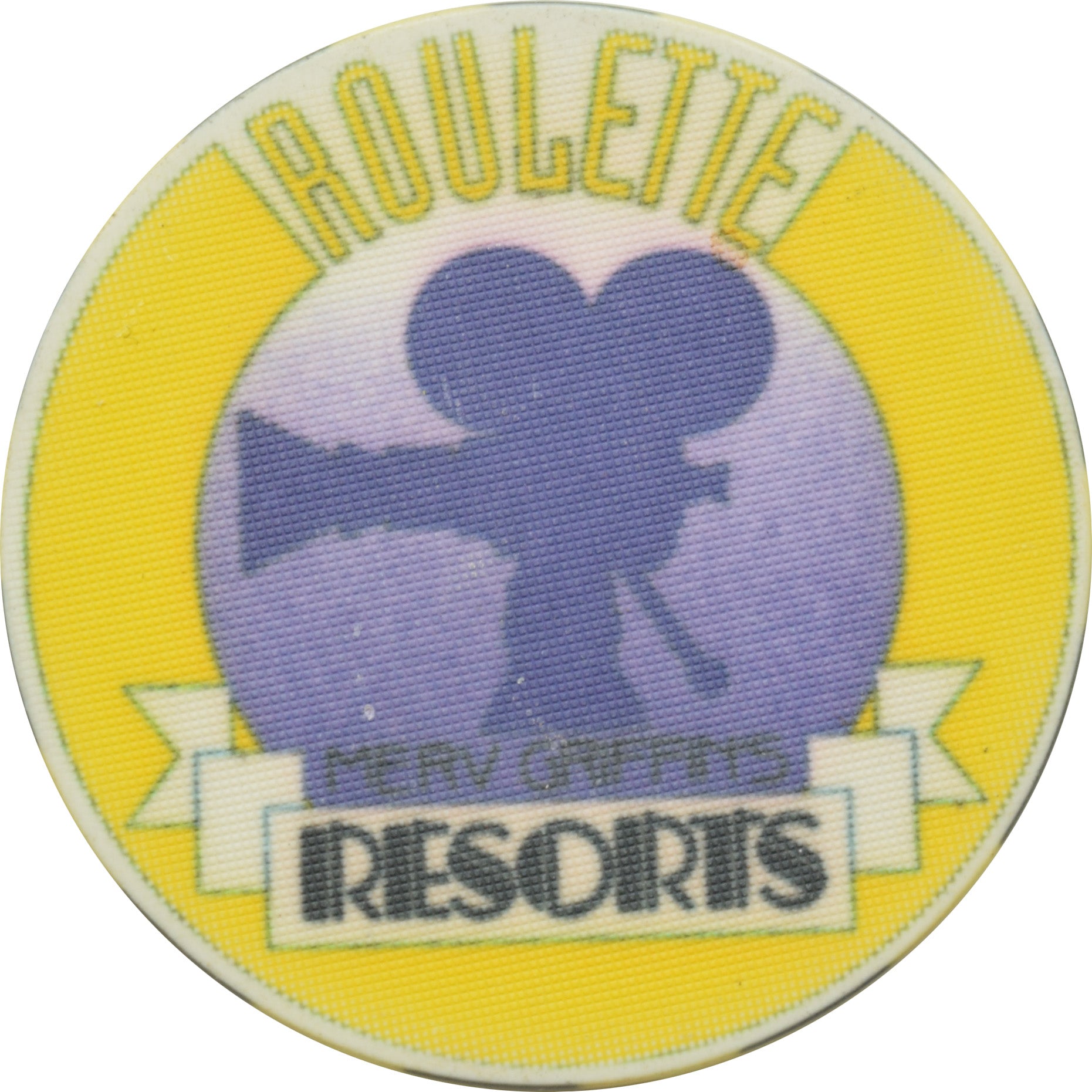 Resorts International Casino Atlantic City New Jersey Yellow Camera Roulette Chip