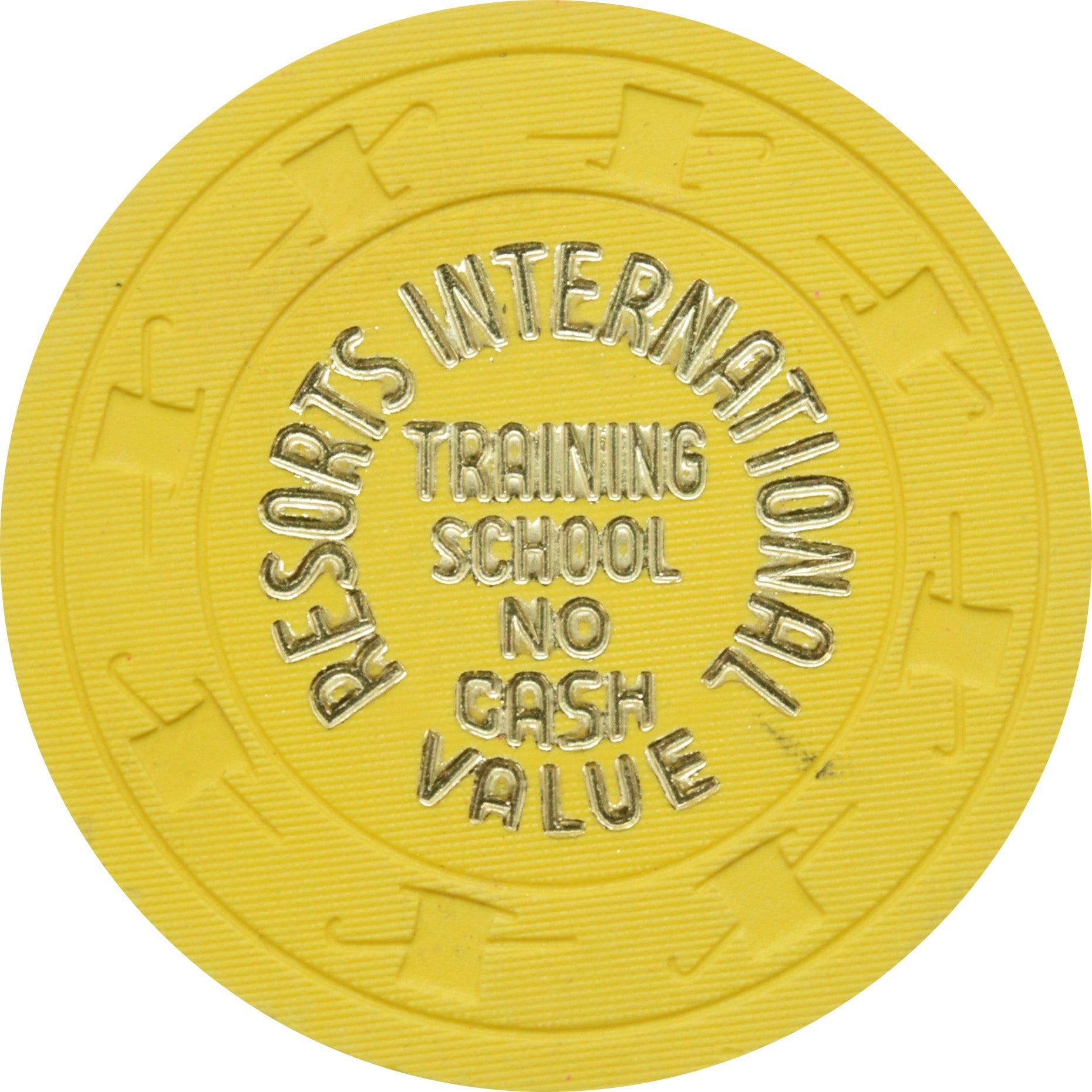 Resorts International Casino Atlantic City New Jersey Training $20 NCV Chip