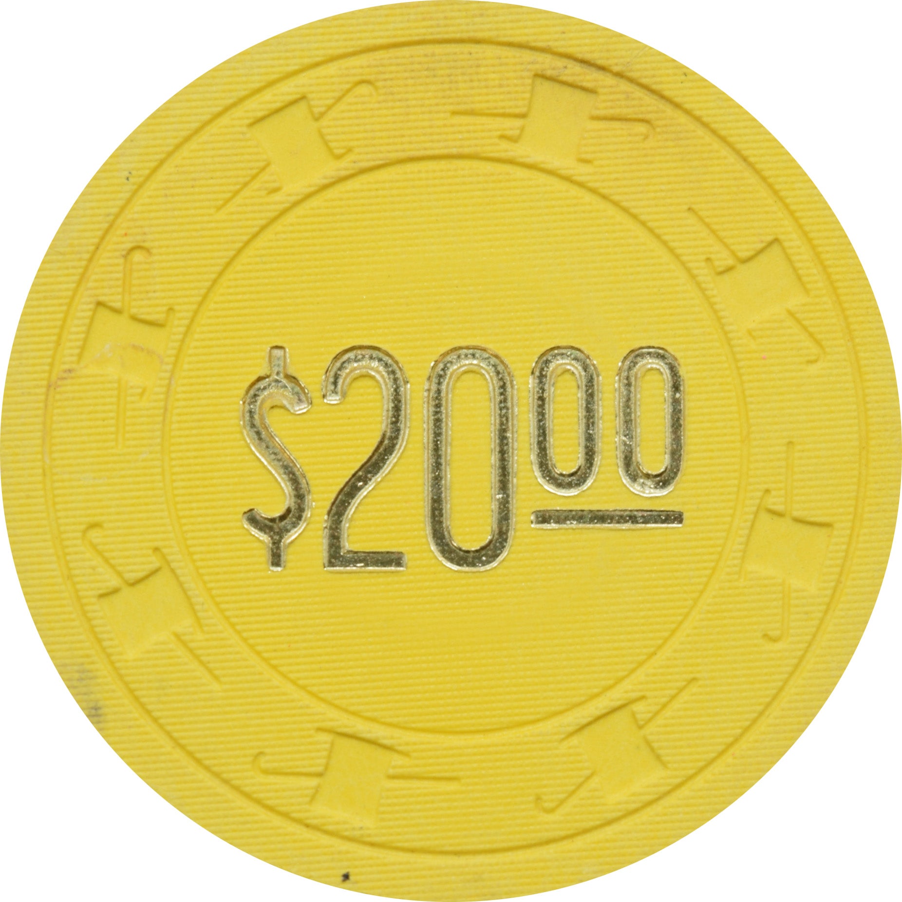 Resorts International Casino Atlantic City New Jersey Training $20 NCV Chip