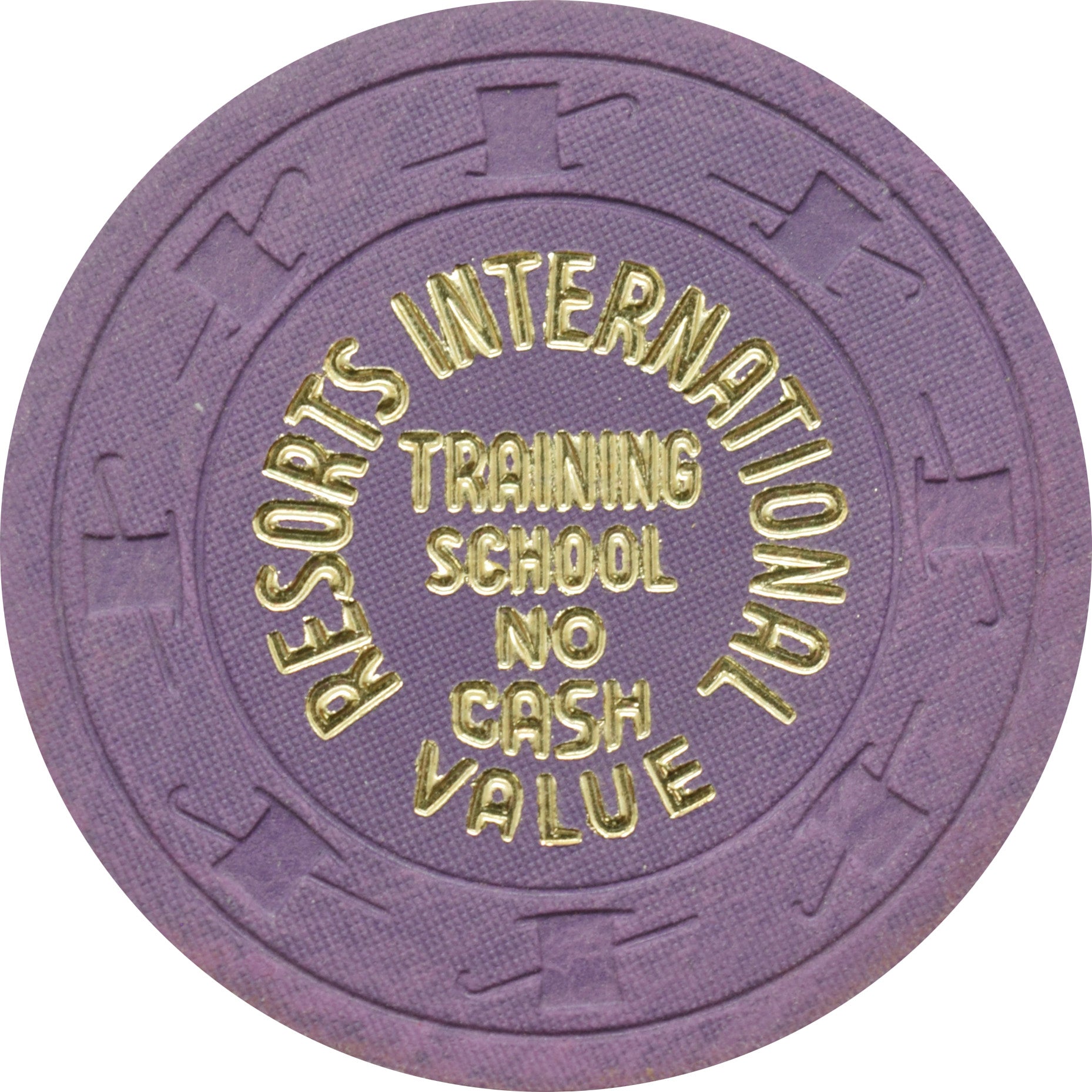 Resorts International Casino Atlantic City New Jersey Training $500 NCV Chip