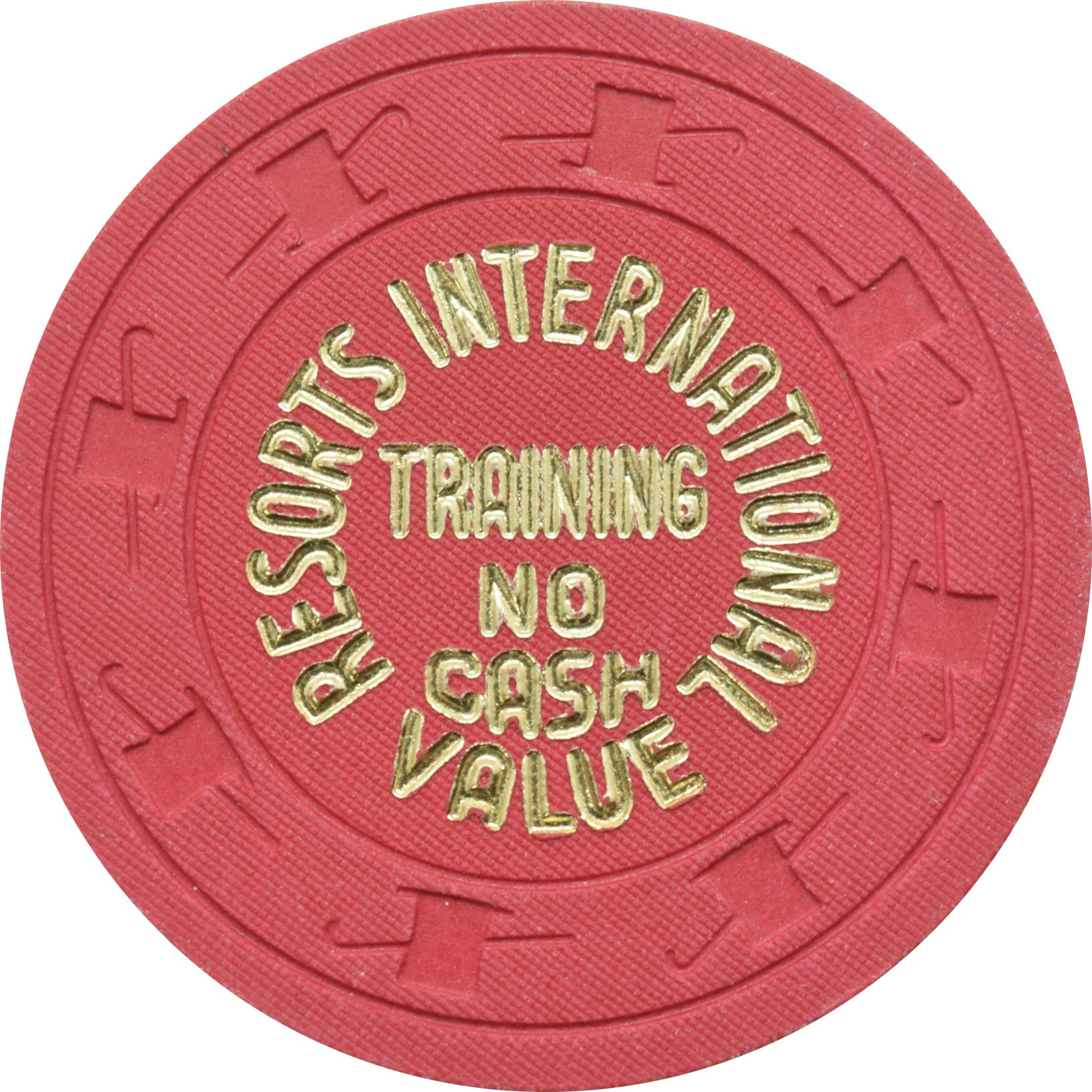 Resorts International Casino Atlantic City New Jersey Training $5 NCV Chip