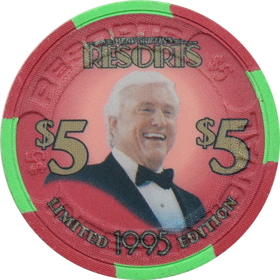 Resorts International Casino Atlantic City New Jersey $5 Chip Merv Griffin Limited Edition