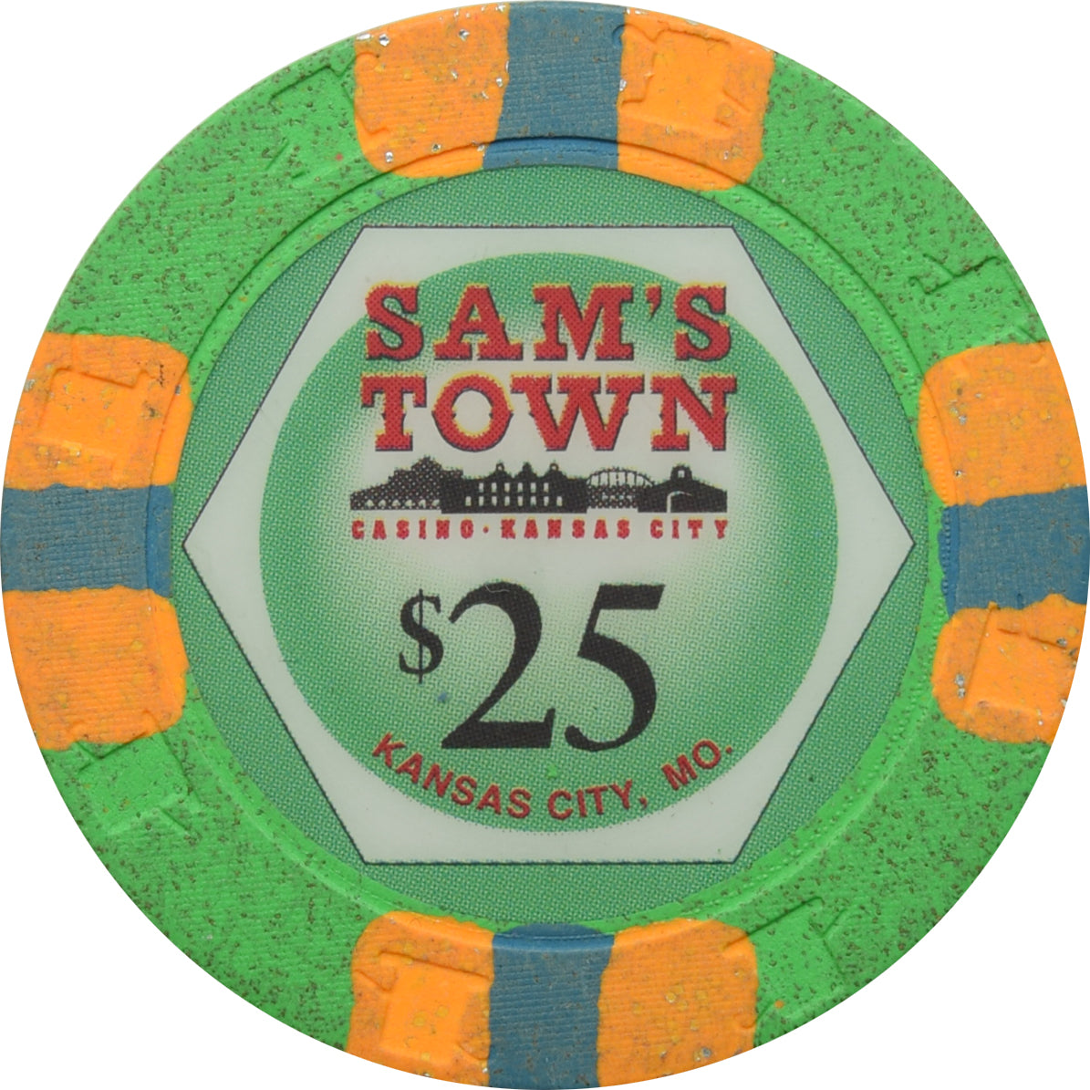 Sam's Town Casino Kansas City Missouri $25 Chip