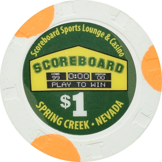 Scoreboard Sports Bar Casino Spring Creek Nevada $1 Chip 2016