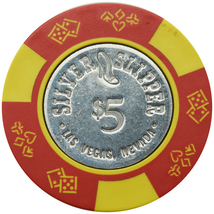 Silver Slipper Casino Las Vegas Nevada $5 Chip 1980s